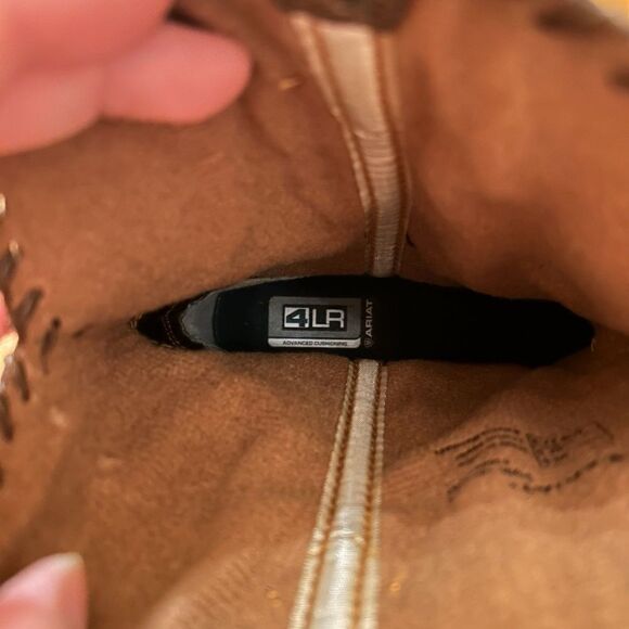 NEW ARIAT 4LR Technology Cowgirl Western Embroidered Brown Boots Size 6 - Picture 7 of 11